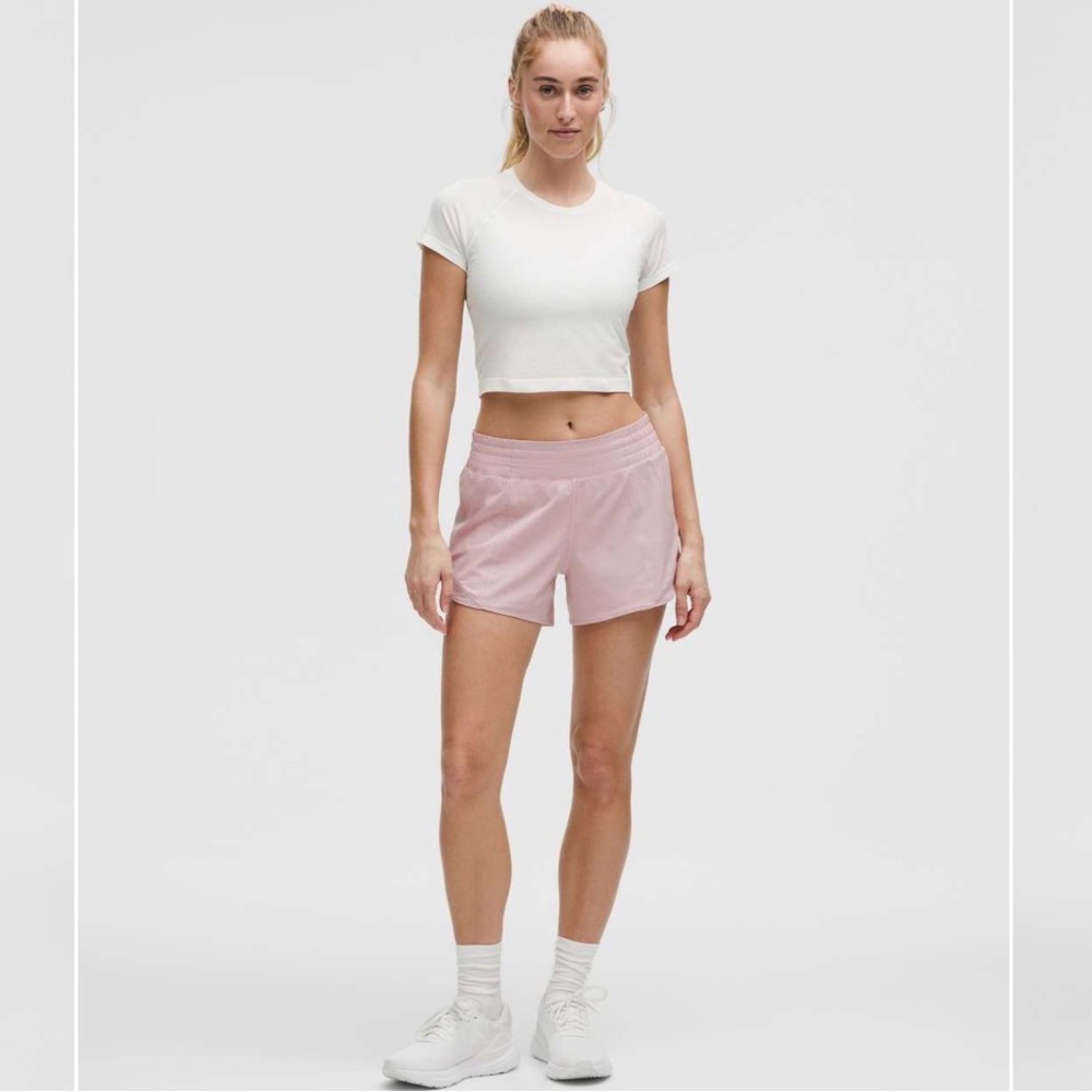 lululemon athletica High-Rise 4 in, Athletic Shorts in Pink Haze